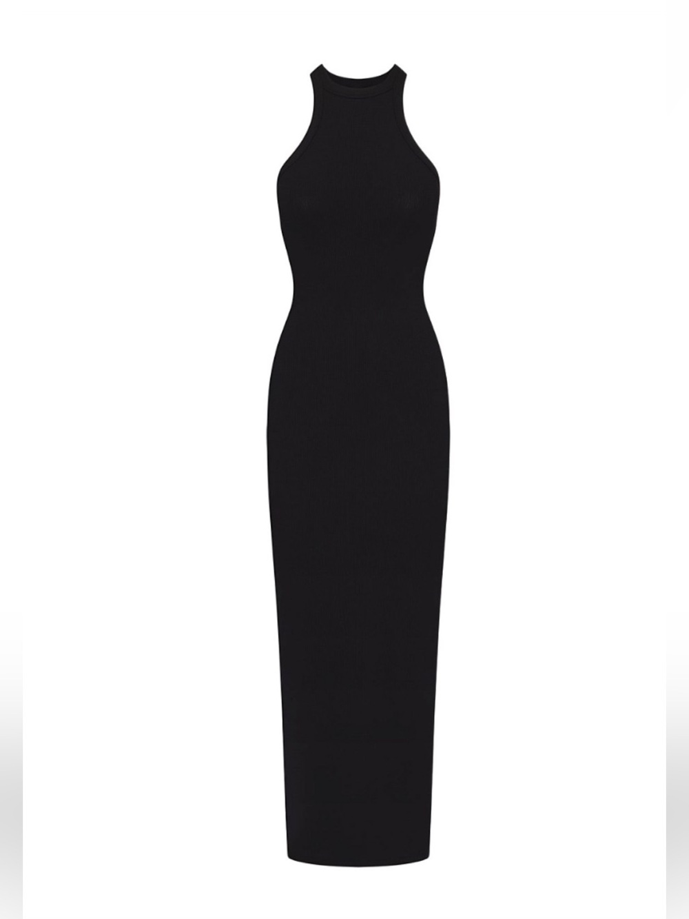 🖤SKIMS SOFT LOUNGE HIGH CREW NECK LONG Maxi TANK DRESS ONYX size small